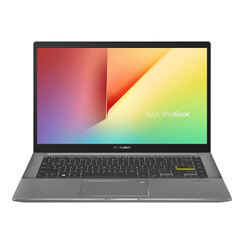 ноутбук asus vivobook s s433ea-ki2070/14" 1920x1080/intel core i7-1165g7/ram 8гб/ssd 512гб/intel iris xe graphics/eng/rus/без ос/черный/1.4 кг 90nb0rl