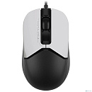 Мышь A4Tech Fstyler FM12 Panda белый/черный оптическая (1200dpi) USB (3but)