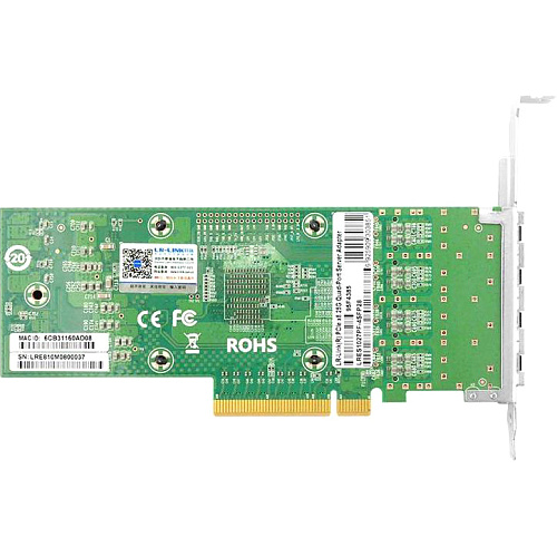 Сетевая карта/ PCIe x8 25G Quad Port SFP28 Server Network Card