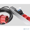 REM Верт блок розеток Rem-3x32, 3 фазы 32A, 6 авт, инд, 30 S, 2100 мм, IEC 309, шнур 3 м (R-3x32-30S-A-I-2100-3-3PN)