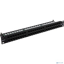 Exegate EX281081RUS Патч-панель UTP 19" 48 port кат.5e ExeGate разъём KRONE&110 (dual IDC), 1U, RoHS, цвет черный