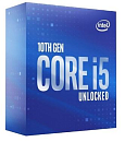 CPU Intel Core i5-10600K (4.1GHz/12MB/6 cores) LGA1200 BOX, TDP 125W, max 128Gb DDR4-2666, BX8070110600KSRH6R