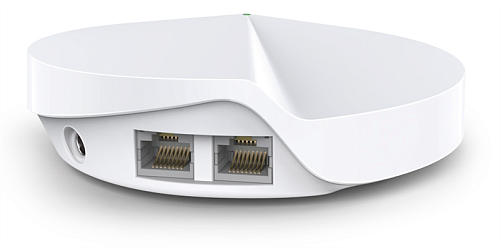 TP-Link Deco M5(1-pack), AC1300 Mesh Wi-Fi модуль, до 400 Мбит/с на 2,4 ГГц + до 867 Мбит/с на 5 ГГц, 4 встр. антенны, 2 гиг. порта (автоопределение W