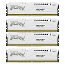 Комплект модулей памяти Kingston 128GB DDR5 5200MHz DIMM FURY Beast White (4х32gb), CL40