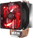 Кулер для процессора/ Cooler Master Hyper H410R (100W, 4-pin, 136mm, tower, Al/Cu, red LED, fans: 1x92mm/34.1CFM/29dBA/2000rpm, 1700/1200/115x/AM4