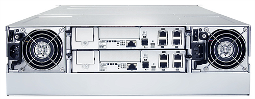 Infortrend EonStor GS1000 3U/16x3.5, NAS, block,dual controller, 2x12Gb SAS EXP. Port, 8x1G iSCSI +2x host board slot(s), 4x4GB, 2x(PSU+FAN), 2x(Super