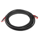 Кабельная сборка Hyperline PC-LPM-STP-RJ45-RJ45-C5e-5M-LSZH-BK Патч-корд F/UTP, экранированный, Cat.5е (100% Fluke Component Tested), LSZH, 5м, черный