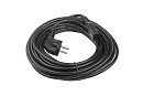 Сетевой кабель Hyperline PWC-IEC13-SHM-10-BK питания компьютера (Schuko+C13) (3x1.0), 10A, угловая вилка, 10м, цвет черный (ПВС-АП-3*1,0-250-S22C13-10
