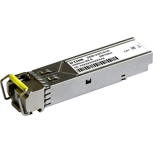 Трансивер/ 330T/3KM WDM SFP Transceiver, 1000Base-BX-D, Simplex SC, TX: 1550nm, RX: 1310nm, Single-mode, 3KM