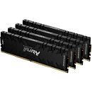 KINGSTON DRAM 64GB 3200MHz DDR4 CL16 DIMM (Kit of 4) FURY Renegade Black KF432C16RB1K4/64