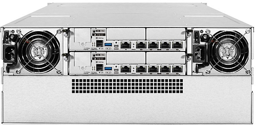EonStor GS 2000 2U/24bay NVMe All-Flash dual redundant 2x12Gb SAS,4x host board,4x4Gb,2x(PSU+FAN Module),2x(SuperCap.+Flash module),12xU.3 NVME SSD PC