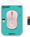 Мышь Logitech Silent M220-ROS розовый оптическая (1000dpi) silent беспроводная USB для ноутбука (3but)