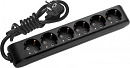 Сетевой удлинитель Panasonic X-tendia 3м (6 розеток) черный (блистер)