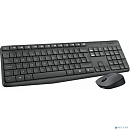 920-007948 Logitech Клавиатура + мышь MK235 GREY USB оригинальная заводская гравировка RU/LAT