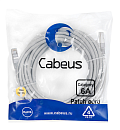 Патч-корд S/FTP, категория 6а (10G), 2xRJ45/8p8c, серый, LSZH, 10м Cabeus PC-SSTP-RJ45-Cat.6a-10m-LSZH Патч-корд S/FTP, категория 6а (10G), 2xRJ45/8p8