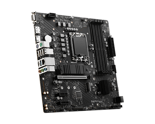 Материнская плата MSI PRO B760M-P DDR4 s1700, Intel B760, 4xDDR4, PCI-Ex16, 4SATA3, 7.1-ch, GLAN, 3 USB 3.2, 1 USB Type-C, VGA, HDMI, DP, mATX, RTL