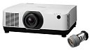 Лазерный проектор NEC [PA804UL-WH с объективом NP13ZL] 8200 ANSI Lm, 1920x1200(WUXGA), 3 000 000:1, 2xHDMI, RJ45, HDBaseT, RS232, цвет - БЕЛЫЙ 24,1 кг