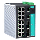 Управляемый коммутатор 16 x 10/100BaseTX, 2 x Combo Gigabit, с расширенным диапазоном температур
