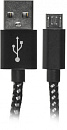 Кабель Buro Braided BHP RET MICUSB-BR USB (m)-micro USB (m) 1м черный