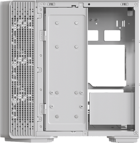 корпус Formula V Line Crystal Z7 PA White, ATX, TYPE-C*1, USB3.0*1, Front+Side Glass, SIDE 3x PERFORMANCE ARGB, REAR 2x PERFORMANCE ARGB