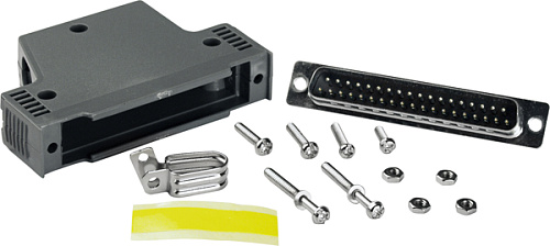 Коннектор DB-37 "папа", пластик