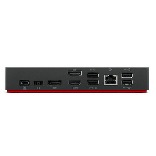 Lenovo [40AY0090AU] ThinkPad Universal USB-C Dock (1x Gigabit Ethernet, 3x USB3.1, 2x USB2.0, 1x USB-C, 2x DP, 1x HDMI, 90W PSU) (2 pin PSU)
