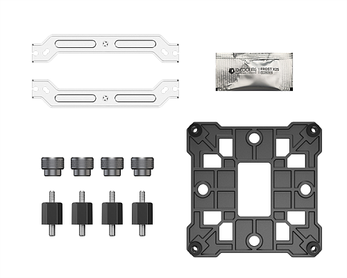 Кулер для процессора ID-COOLING SE-214-XT DF LGA1700/1200/115X/AM4 (16шт/кор, TDP 180W, PWM, 4 тепл.трубки прямого контакта, FAN 120mm, ARGB) RET