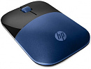 Мышь HP Lumierre Z3700 синий/черный оптическая (1200dpi) silent беспроводная USB2.0 для ноутбука (2but)