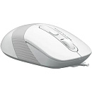 Мышь компьютерная A4Tech Fstyler FM10S белый/серый 1600dpi/USB/4but