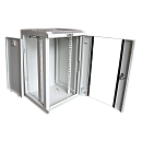Шкаф Шкаф настенный 10", 6U 312x300, стеклянная дверь, серый, установочный размер 236 мм