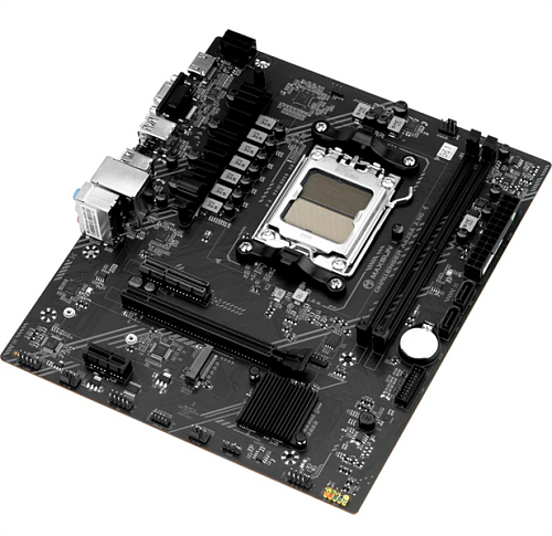 Материнская плата MAXSUN MS-Challenger A620A 2.5G, AM5, A620, 2*DDR5, 3*SATA 3.0, M.2, USB 3.2, USB 2.0, 1*PCIE 16, 1*PCIE 4, 1*PCIE 1, HDMI+VGA, mATX