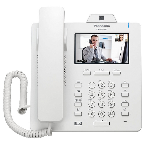 panasonic kx-hdv430ru телефон белый sip