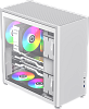 Компьютерный корпус mATX/ Gamemax Spark Full White mATX case, white, PSU, w/1xUSB3.0+1xType-C, 1xCombo Audio