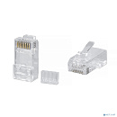 Cabeus 8P8C-C6-TWP Коннектор RJ-45 под витую пару, категория 6, универсальный (для одножильного и многожильного кабеля), для проводников с толщиной по