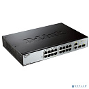 D-Link DES-3200-18_RFB/A1 Восстановленный в производственных условиях управляемый коммутатор 2 уровня с 16 портами 10/100Base-TX и 2 комбо-портами 100