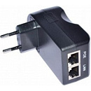 Just JT-MIDSPAN05A Пассивный PoE инжектор Fast Ethernet на 1 порт. Мощность PoE - до 25W (с возможностью подключения PTZ видеокамеры). Напряжение PoE