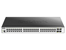Коммутатор D-Link Управляемый L2 коммутатор, 48x1000Base-T, 4x1000Base-X SFP, защита от статического электричества до 6 кВ, CLI, консольный порт RJ-45