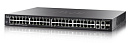 Коммутатор CISCO [SG350-52P-K9-EU] SB [SG350-52P] 52-port Gigabit PoE Managed Switch, 48x PoE из них 8x PoE++ 60Вт, суммарно раздаёт 375Вт