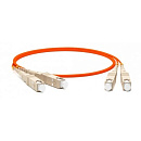 Hyperline FC-D2-62-SC/­PR-SC/­PR-H-2M-LSZH-OR Патч-корд волоконно-оптический (шнур) MM 62.5/­125, SC-SC, 2.0 мм, duplex, LSZH, 2 м