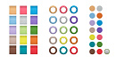 Маркеры цветные [508989] Sennheiser [EW-D COLOR CODING SET] Набор цветовой маркировки для беспроводных систем серии EW-D.