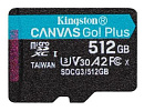 Карта памяти MICRO SDXC 512GB UHS-I W/ADAPTER SDCG3/512GB KINGSTON