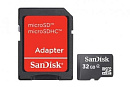 Карта памяти MICRO SDHC 32GB W/ADAPT CL4 SDSDQM-032G-B35A SANDISK