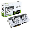 Видеокарта/ VGA ASUS NVIDIA GeForce DUAL-RTX4070S-O12G-WHITE 12GB, GDDR6X/192-bit, PCIe 4.0, 1xHDMI 2.1, 3xDP, 2.6-slot 90YV0K84-M0NA00