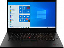 Ноутбук Lenovo ThinkPad X1 Extreme G3 T Core i7 10750H 16Gb SSD512Gb NVIDIA GeForce GTX 1650 Ti MAX Q 4Gb 15.6" IPS UHD (3840x2160) Windows 10 4G Prof