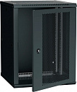 Шкаф коммутационный ITK Linea W (LWR5-18U66-PF) настенный 18U 600x600мм пер.дв.перфор. 90кг черный 500мм 200град. 900мм IP00 IK10 сталь