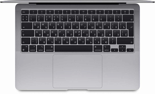 ноутбук apple macbook air 13 13.5" 2560x1600/ram 8гб/ssd 256гб/eng|rus/macos space gray 1.29 кг mgn63pa/a