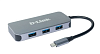 D-Link USB-C Docking Station, 3xUSB 3.0 + USB-C/PD3.0 + Gigabit Ethernet + HDMI