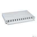 Cabeus ODF-19-24-SC Кросс бокс оптический 19" на 24 SC (LC duplex) со сплайс пластиной, выдвижной (без пигтейлов и проходных адаптеров)