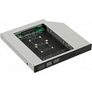 ORIENT Адаптер UHD-2MSC12, для SSD mSATA для установки в SATA отсек оптического привода ноутбука 12.7 мм (30345)
