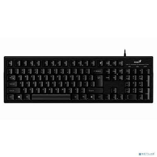 Клавиатура Genius Smart KB-101 Black {классическая раскладная, SmartGenius, влагоустойчивая, клавиш 105, провод 1,5 м, USB} [31300006411/31300006414]